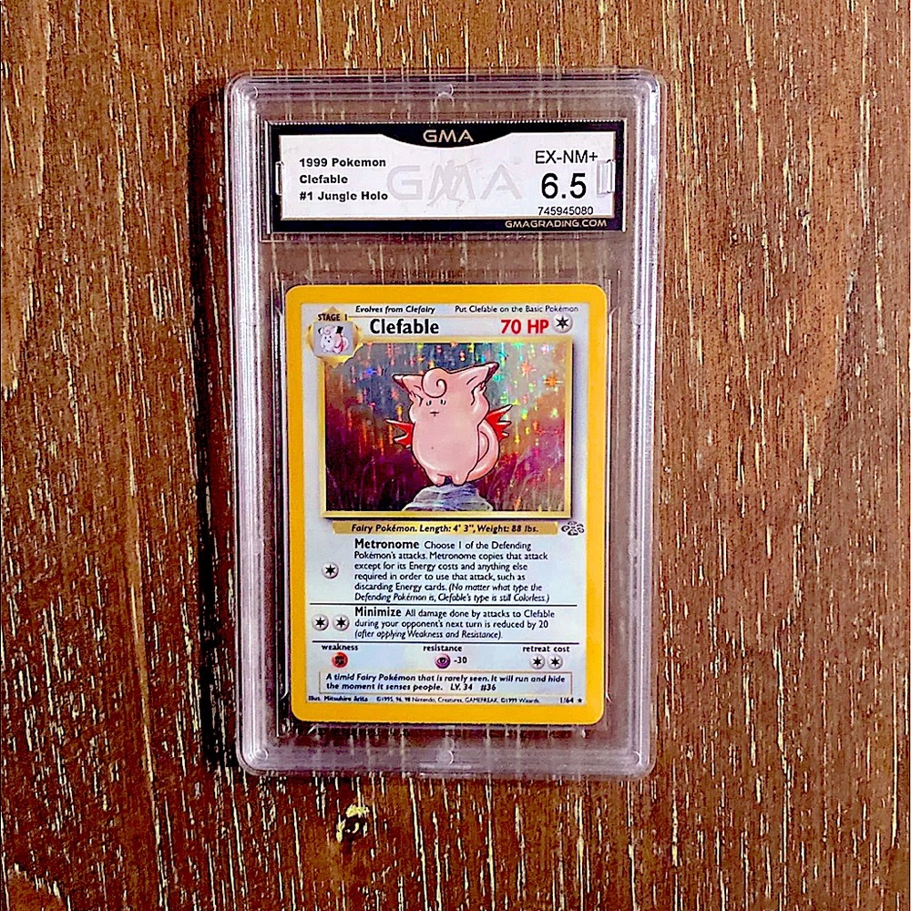 Pokémon- Jungle- Clefable- Graded 6.5